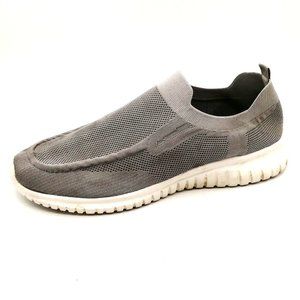 Tiosebon Mens Sneaker Gray‎ Mesh Slip On Walking Shoe Round Toe Flat Heel EUR 48